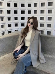ÁO VEST CÚC LƯNG CỰC SANG NỮ THU ĐÔNG