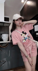 SET BỘ CỘC HỒNG MICKEY NỮ SẴN