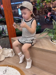 SET 4 BỘ BA LỖ TONE NÂU GHI KẺ BÉ TRAI