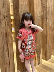 SET 2 BỘ ĐÙI PIZAMA LABUBU BÉ GÁI(XẢ 125k)