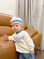 SET 2 BỘ DÀI NỈ HÀN STANDARD TRẮNG PHỐI XANH BÉ TRAI