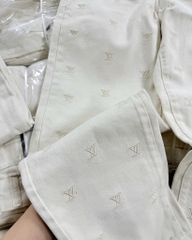 QUẦN JEAN NỮ BAGGY THÊU LV