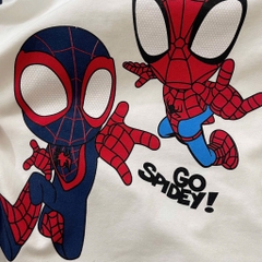 BỘ NHỆN MARVEL PHỔI TAY CAM THAN CHO BÉ TRAI NEW(SALE 60k)
