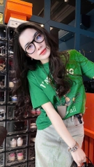ÁO COTTON XANH HAWAI I AM GOING NỮ