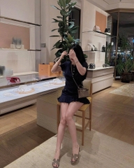 VÁY LEN NỮ THÊU NGỰA KÈM QUẦN LÓT TRONG THU ĐÔNG SẴN