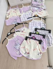 SET 3 BỘ 2 DÂY TONE TÍM BÉ GÁI