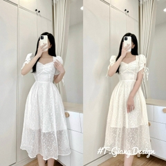VÁY REN HẠT TAY NƠ - XẢ 59K