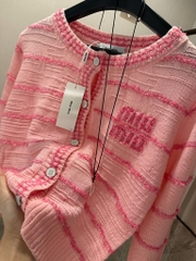 ÁO LEN CAẢDIGAN HỒNG MIU MIU NỮ