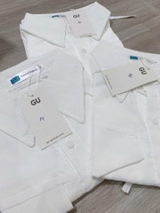 ÁO SƠ MI TRẮNG CROPTOP NỮ SẴN