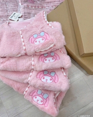 ÁO GILE HỒNG THÊU 2 MẶT CHO BÉ SẴN
