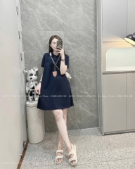 VÁY POLO SUÔNG 2 MÀU BASIC NỮ SẴN (SALE 79k)
