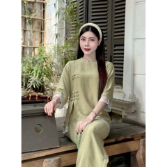 SET PHÁP PHỤC CỔ TÀU CÚC TẾT PHỐI NỮ SẴN