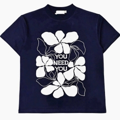 ÁO PHÔNG HOA YOU NEED YOU CỘC TAY NỮ