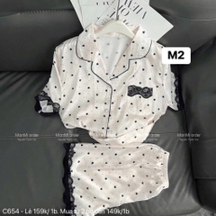 SET BỘ NGỦ CỘC PHỐI VIỀN NỮ