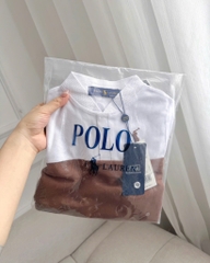 SET 2 ÁO POLO THÊU NGỰC PHỐI MÀU BÉ TRAI SẴN (XẢ 49k)