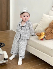 SET 2 BỘ DÀI PIZAMA KẺ BÉ TRAI SẴN