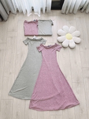 VÁY LEN NỮ THỎ BỆN DÂY DÁNG DÀI NỮ SẴN(SALE 119k)