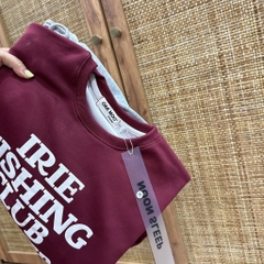 SET ÁO ĐỎ FISHING CLUB PHỐI QUẦN XÁM NỮ THU ĐÔNG