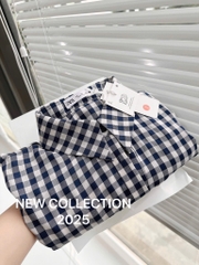 ÁO SƠ MI KẺ CARO ZRA THÊU HOA VINTAGE NỮ (XẢ 109k)