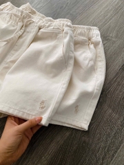 QUẦN SHORT BÒ NỮ CHUN THÊU NGỰA SẴN