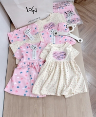 SET 2 VÁY COTTON 4 CHIỀU BÉ GÁI ( sale 79k )