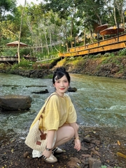 SET ÁO VÀNG BABYDOLL QUẦN ĐÙI NỮ