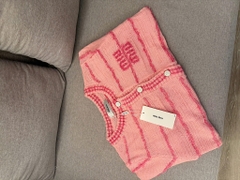 ÁO LEN CAẢDIGAN HỒNG MIU MIU NỮ