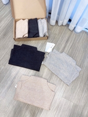 COMBO 3 ÁO DÀI GIỮ NHIỆT ĐEN BE GHI BÉ TRAI