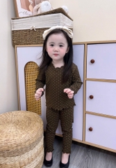 SET BỘ ZIP DÀI CHẤM BI 3 MÀU BÉ GÁI(XẢ 55k)