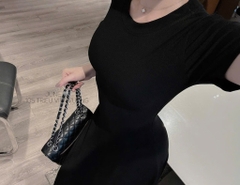 VÁY XOÈ NHẸ DÁNG DÀI MÀU ĐEN NỮ