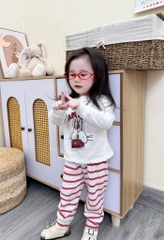 SET 2 BỘ DÀI XƯỚC NƠ THỎ BÉ GÁI(XẢ 85k)