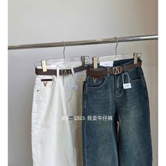 QUẦN BÒ NỮ SUÔNG THÊU CHỮ V SẴN