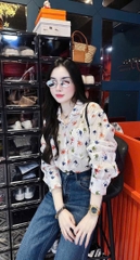 ÁO SƠ MI HOẠ TIẾT NỮ