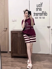 SET BỘ QUẦN KẺ NGANG NỮ
