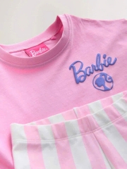 SET BARBIE QUẦN KẺ HỒNG CHO BÉ GÁI SẴN