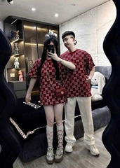 ÁO PHÔNG G.C ĐỎ ĐEN TRẮNG NỮ