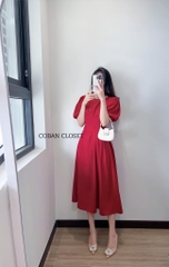 VÁY LI EO TẠO KIỂU TAY BỒNG SẴN