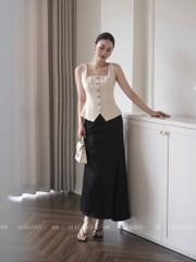 VÁY LỤA ZR ĐUÔI CÁ CẠP LIỀN 2 MẦU NỮ SẴN