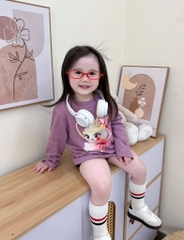 SET 4 ÁO XƯỚC HH CAPUCHINO XAHUR DÀI TAY BÉ GÁI