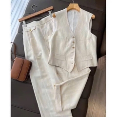 SET VEST SÁT NÁCH QUẦN DÀI NỮ SẴN(XẢ 99k)