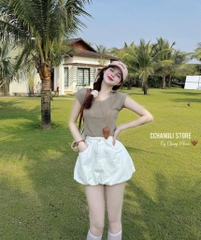SET ÁO MIX CHÂN VÁY BỒNG HOT HIT NỮ SẴN