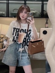 SET ÁO PHÔNG CỐC NƯỚC MIX QUẦN BÒ NỮ