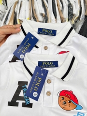SÉT ÁO POLO GẤU WHO.AU QUẦN SHORT JEAN KHÓI BÉ TRAI NEW( xả 79k)