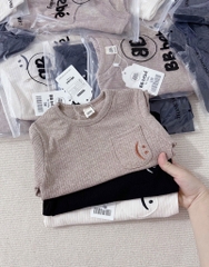 SET BỘ BÉ TRAI TÚI MẶT CƯỜI 2 MÀU SẴN
