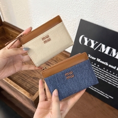 PHỤ KIỆN - VÍ CẦM TAY MIU MIU NHIỀU MÀU