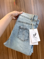 QUẦN BÒ NỮ ỐNG LOE MÁC DA 2 MÀU SẴN