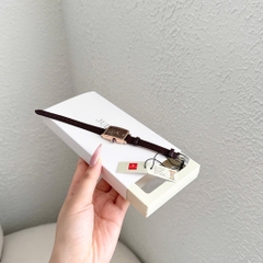 PHỤ KIỆN - ĐỒNG HỒ MẶT VUÔNG TONE NÂU ĐẬM