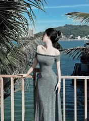 VÁY LEN NỮ THỎ BỆN DÂY DÁNG DÀI NỮ SẴN(SALE 119k)