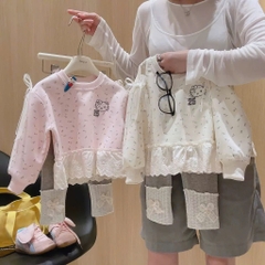 BỘ NỈ PHỐI REN BÉ GÁI