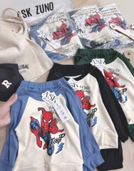 BỘ ZIP DÀI NHỆN SPIDER - MAN QUẦN TÚI HỘP BÉ TRAI